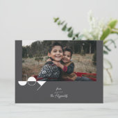 シンプルJoy Photo Christmas Card 招待状 (スタンド正面)