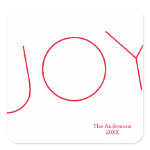 シンプルJoy - Squareステッカー