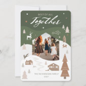 シンプルJoy Woodland Animals & Cozy Village写真 シーズンカード (正面)