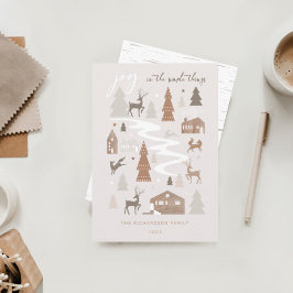 シンプルJoy Woodland Animals & Cozy Village写真 シーズンカード