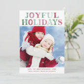 シンプルJOYFUL HOLIDAYS写真 シーズンカード (スタンド正面)