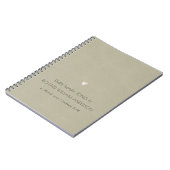 シンプルKRAFTエレガントタイポグラフィ文字の結婚み ノートブック (左側)