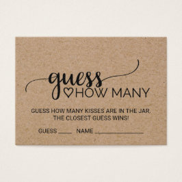 シンプルKraftフェイクはキスカードの数を推測