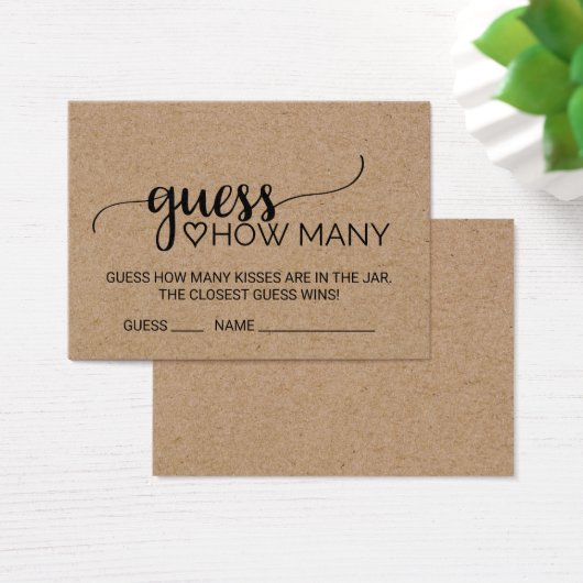 シンプルKraftフェイクはキスカードの数を推測 (デスク)