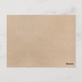 シンプルKraft書フェイク道の井戸の願いカード ポストカード (裏面)