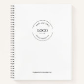 シンプルLarge Minimalistカスタム Logoブランド ノートブック (正面)