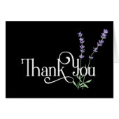 シンプルLavendar Flowersとのデザインありがとう (正面横)