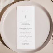 シンプルLeaf Black & Whiteのディナ結婚ーメニュー メニュー