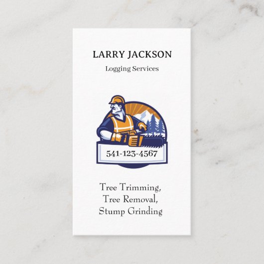 シンプルLogging名刺 名刺 (正面)