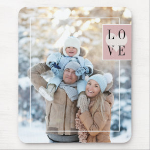 シンプルLoveで写真を追加 マウスパッド