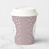 シンプルMauve Businessロミニマルゴのカスタム 紙コップ (左)