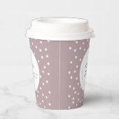 シンプルMauve Businessロミニマルゴのカスタム 紙コップ (右)