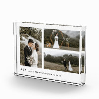 シンプルMemoryスタイリッシュ Keepsake Photo Block