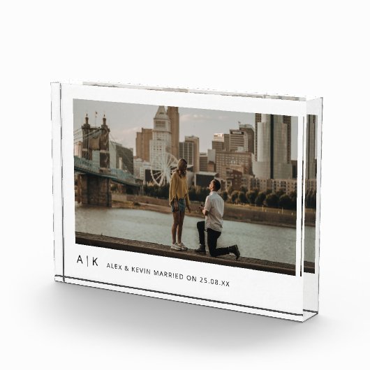 シンプルMemoryスタイリッシュ Keepsake Photo Block フォトブロック (右)