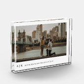 シンプルMemoryスタイリッシュ Keepsake Photo Block フォトブロック (左)