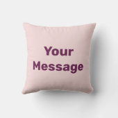 シンプルMessageテンプレート淡い色の & Dark Pink文字 アウトドアクッション (裏面)