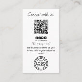 シンプルMicrosoft Qrコードビジネスとの接続企業の 名刺 (正面)