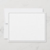 シンプルMinimalist会社名ビジネスロゴ ノートカード (裏面)