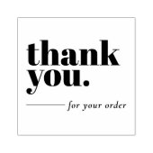 シンプルMinimalist Business Customer Thank You ラバースタンプ (インプリント)