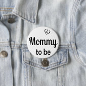 シンプルMommy to be Baby Shower PIn 缶バッジ (インサイチュ)