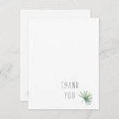 シンプルMonogram Tropicalありが空白のとう ノートカード (正面/裏面)