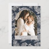 シンプルNavyモダン Branches Arch Photo シーズンカード (正面)