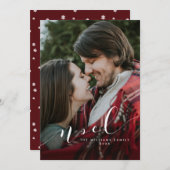 シンプルNoel Christmasフォトカード シーズンカード (正面/裏面)