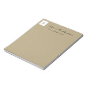 シンプルNotepadとモダンBlack and Tan Company ノートパッド (回転)