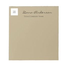 シンプルNotepadとモダンBlack and Tan Company ノートパッド