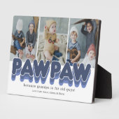 シンプルPawpaw祖父の写真 フォトプラーク (側面)