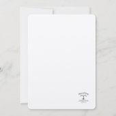 シンプルPearls結婚式招待状のカスタマイズ 招待状 (裏面)