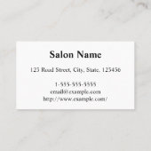 シンプルPedicurist名刺のクリーニング 名刺 (裏面)