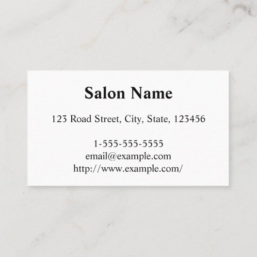 シンプルPedicurist名刺のクリーニング 名刺 (裏面)