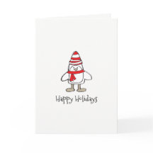 シンプルPenguin (5" x 7")、標準の白い封筒。株式会社