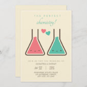 シンプルPerfect Chemistry結婚式招待状 招待状 (正面/裏面)