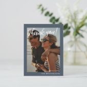 シンプルPhotoの青結婚色 ポストカード (スタンド正面)