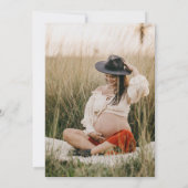 シンプルPhotoエレガント Baby Shower招待状 招待状 (裏面)