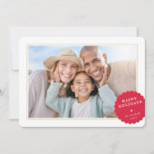 シンプルPHOTOモダンミニマルフェスティバル斑赤 シーズンカード (正面)