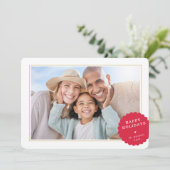 シンプルPHOTOモダンミニマルフェスティバル斑赤 シーズンカード (スタンド正面)