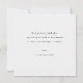 シンプルPhotoモダン Christmas Cardテンプレート シーズンカード (裏面)