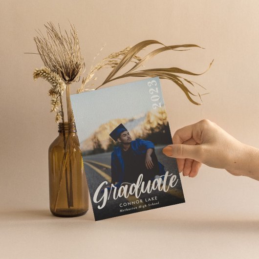 シンプルPhoto 2025 Graduation Party 招待状