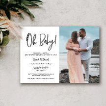 シンプルPhoto Ohモダンベビーカップルのシャワー