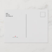 シンプルPine Conesの結婚Webサイト日付を保存 案内ポストカード (裏面)