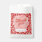 シンプルPInkサンキューレッドストロベリーパーティーフローラ フェイバーバッグ (正面)