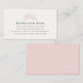 シンプルPink Jumping Bunnyブックリクエスト エンクロージャーカード (正面/裏面)