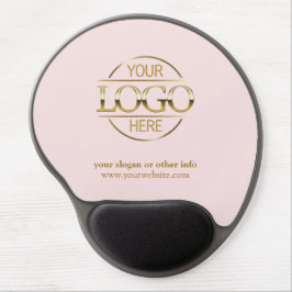 シンプルPink Promotional Company Business Logo ジェルマウスパッド