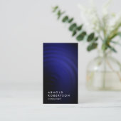 シンプルPlain Blue Black Consultant Business Card 名刺 (スタンド正面)