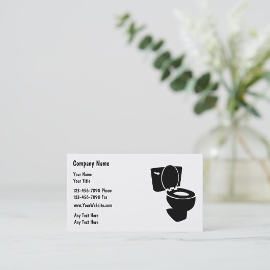 シンプルPlumber名刺 名刺 (スタンド正面)