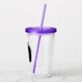 シンプルPumpkinパッチ名スクリプモノグラムのト アクリルタンブラー (裏面)