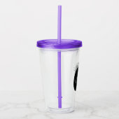 シンプルPumpkinパッチ名スクリプモノグラムのト アクリルタンブラー (正面)